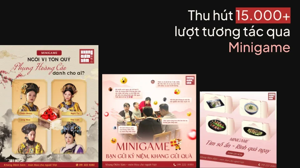 Minigame content, 15,000+ interactions